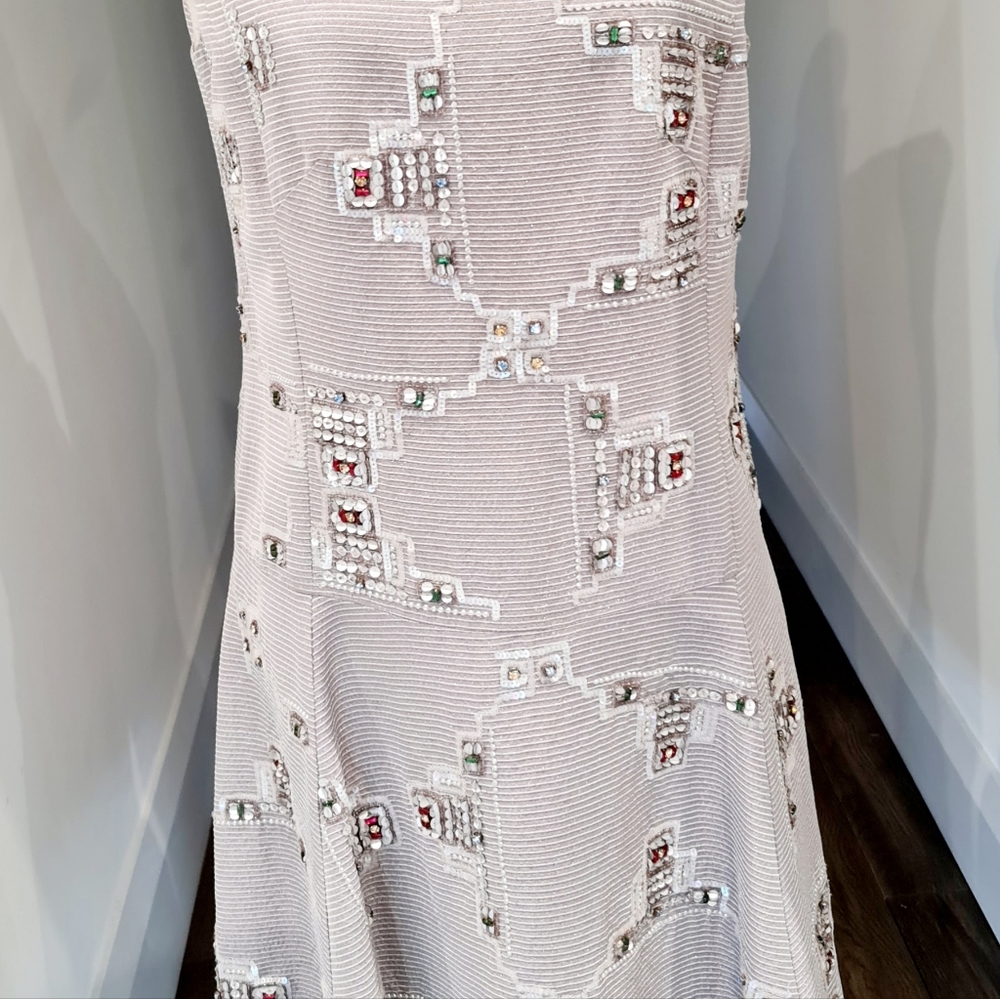 NANETTE LEPORE JEWELED DRESS SIZE 8 EUC